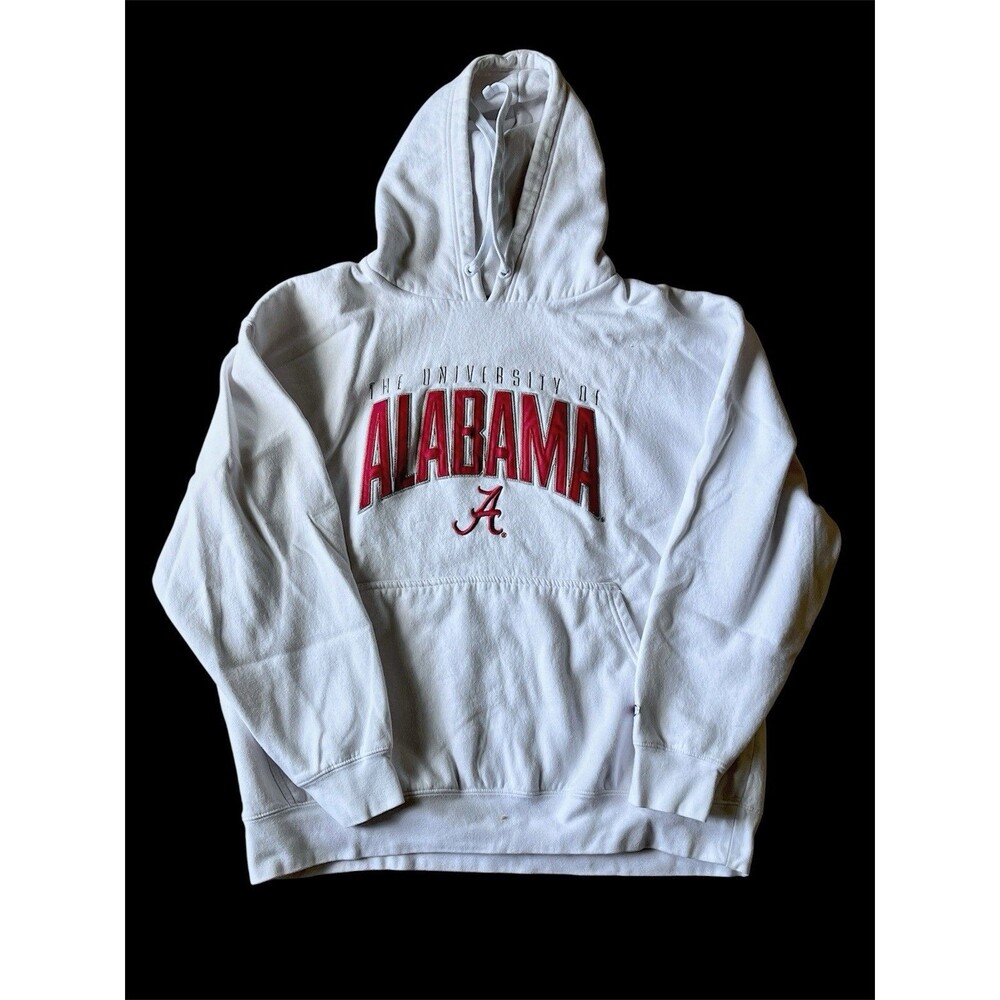 Champion University of Alabama Crimson Tide Hooded Sweatshirt Size 2XL White